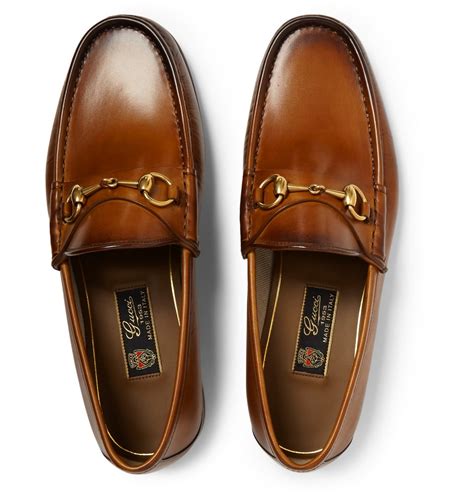 gucci loafers brown mens